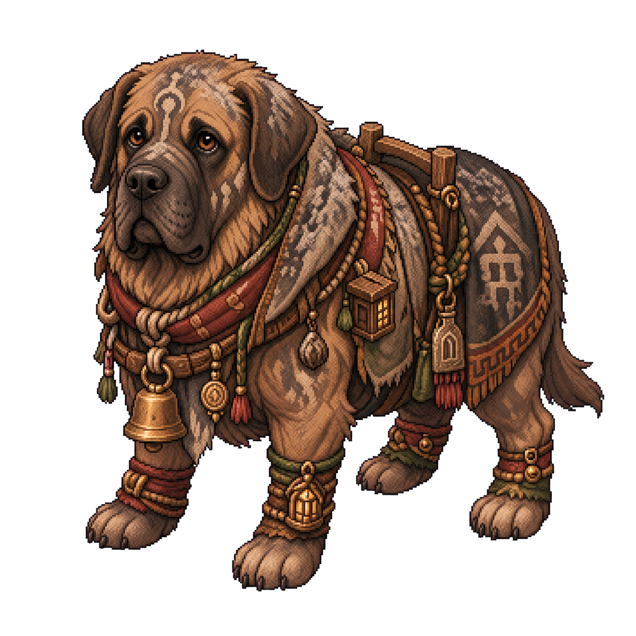 Ashmantle Mastiff creature art from The World Beneath