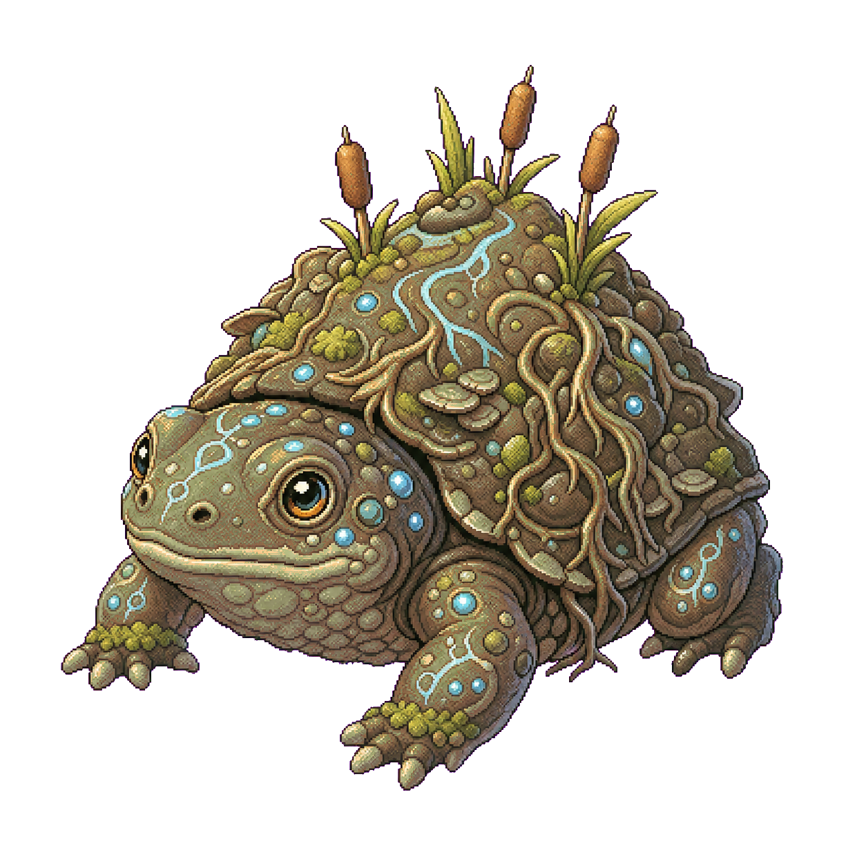Wardshell Mudback creature art from The World Beneath